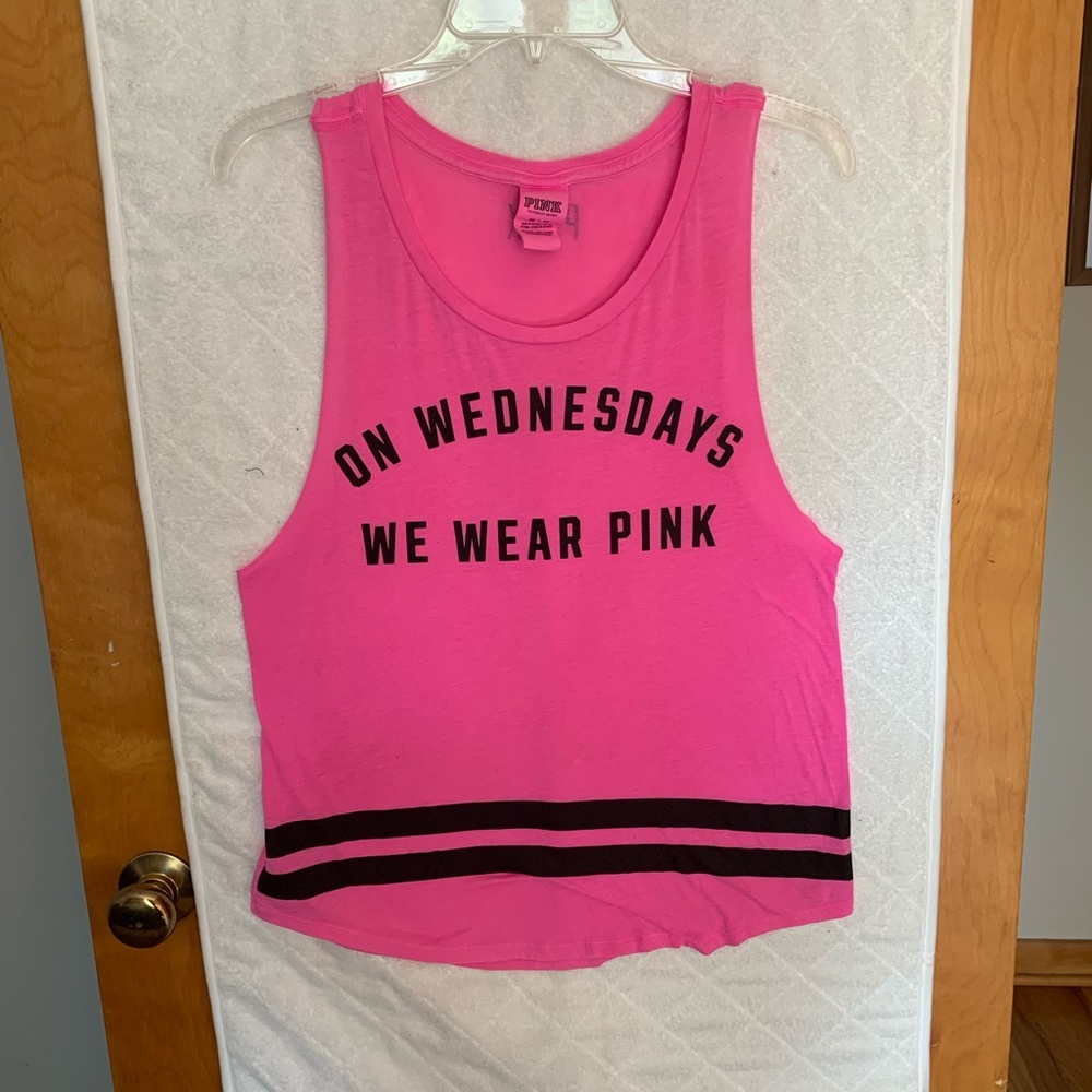 PINK Victoria’s Secret Cutout Cropped Tank